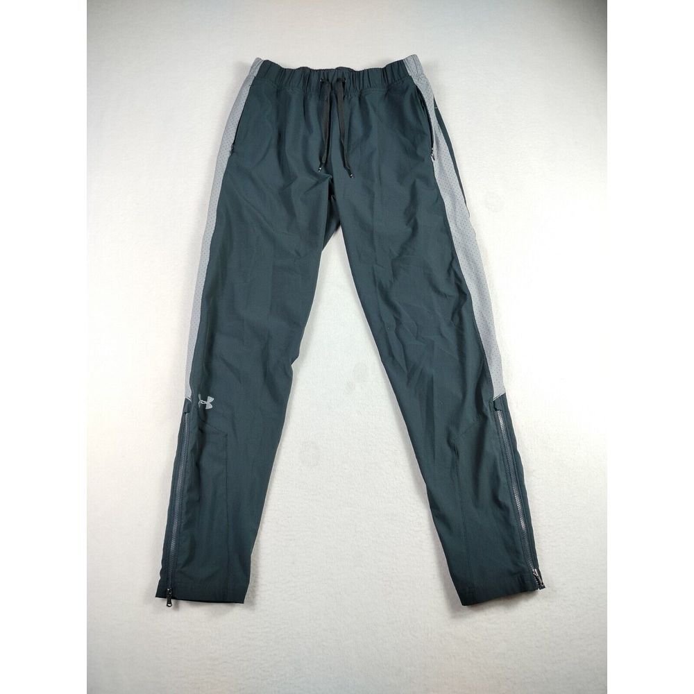 Under Armour Pants Women's Small Black Gray Squad Woven‎ Athletic Athleisure